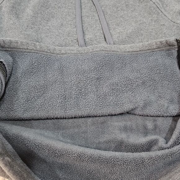 Athleta Cowl Neck Fleece Lined Cozy Gray Pullover Sweatshirt Small Athleisure - Picture 5 of 8